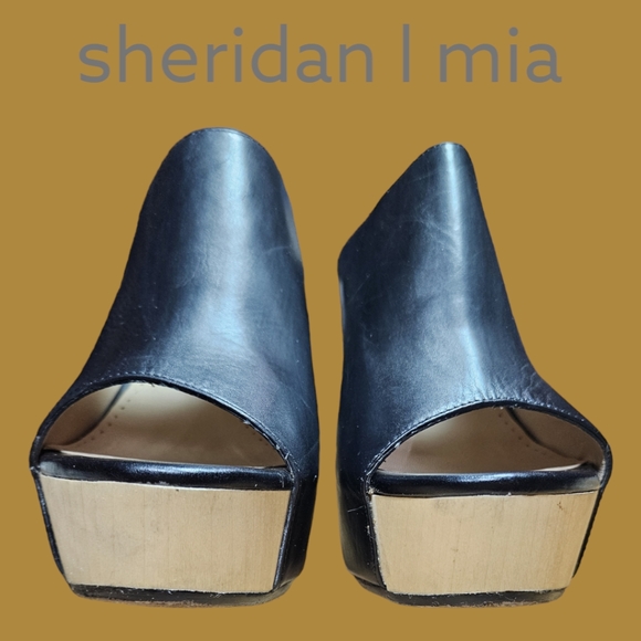 Sheridan Mia Platform Wedge Leather Sandal - Picture 3 of 12